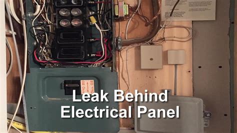 leaking from junction box|wet electrical panel leaks.